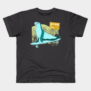 Seal Skateboarding Kids T-Shirt